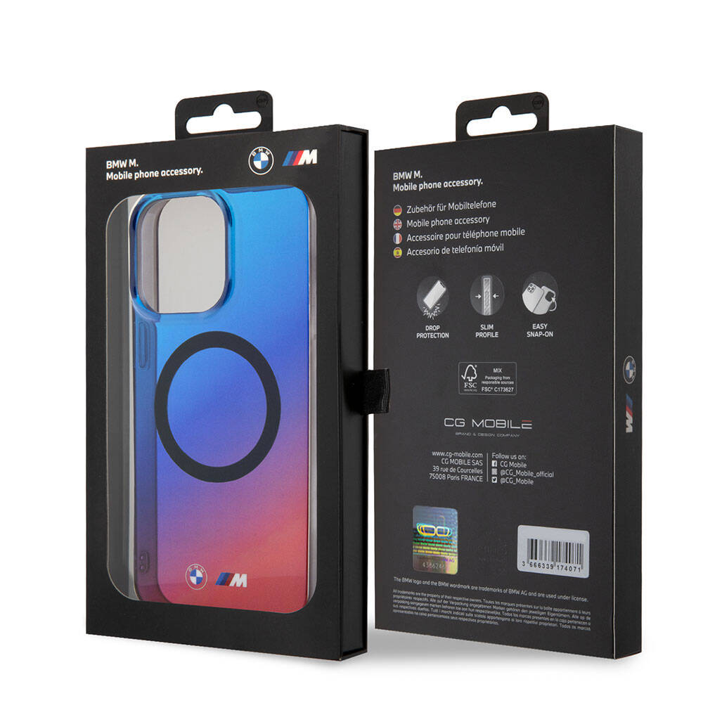 BMW iPhone 15 Pro Max Magsafe Şarj Özellikli Transparan Renk Geçişli Dizayn Orjinal Lisanslı Telefon Kılıfı - 7 BMW iPhone 15 Pro Max Magsafe Şarj Özellikli Transparan Renk Geçişli Dizayn Orjinal Lisanslı Telefon Kılıfı - 7